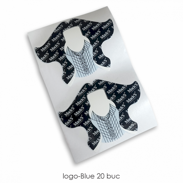 Mack’s Pre-cut Nail Forms - Blue - Kentro Beauty Supplies Ireland
