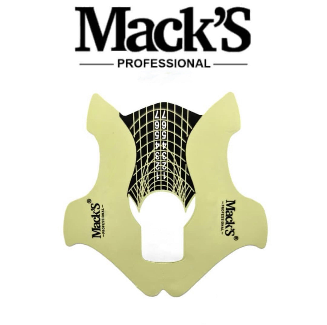 Mack’s Pre-cut Nail Forms - Yellow - Kentro Beauty Supplies Ireland