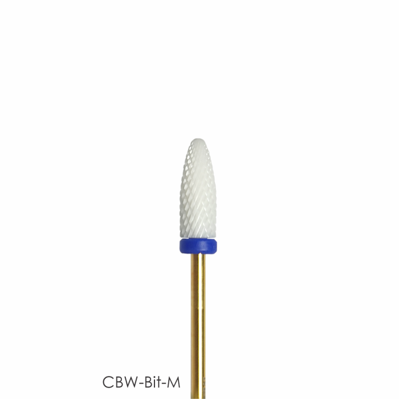 Mack’s White Ceramic Drill Bit - Upgraded Flame M - Kentro Beauty Supplies Ireland