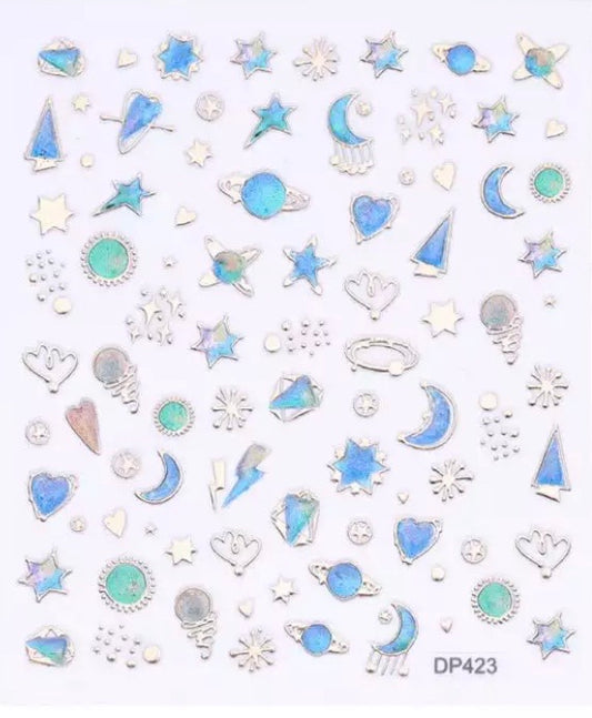 3D Jewelry Nail Art Stickers - Kentro Beauty Supplies Ireland