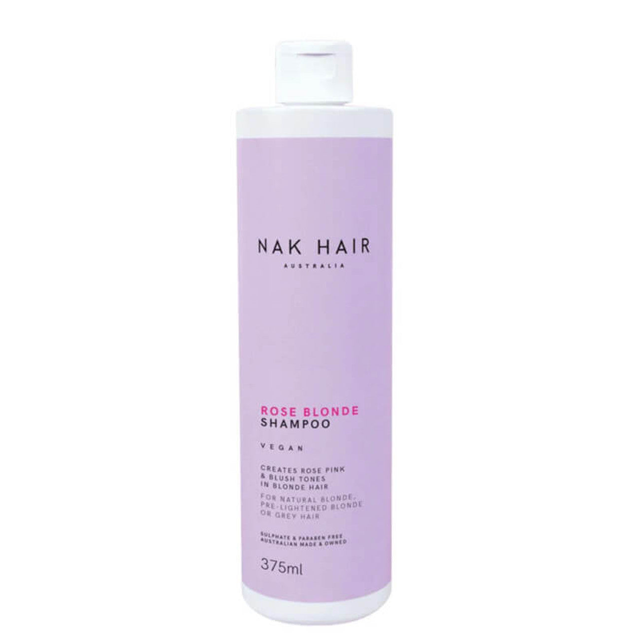 NAK Rose Blonde Shampoo 375ml - Kentro Beauty Supplies Ireland