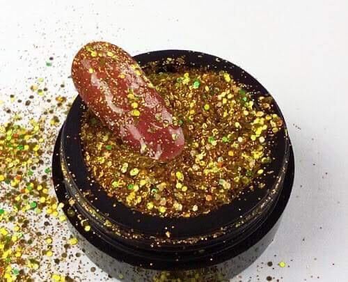 BrillBird Dual Holo Glitters H03 Gold - Kentro Beauty Supplies Ireland