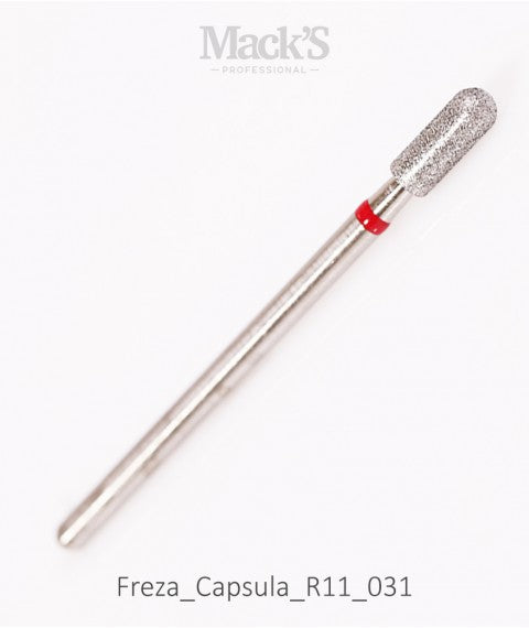 Mack’s Diamond Drill Bit CAPSULE Red - R11/031 - Kentro Beauty Supplies Ireland