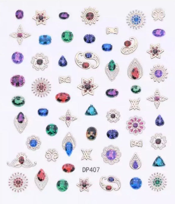 3D Jewelry Nail Art Stickers - Kentro Beauty Supplies Ireland