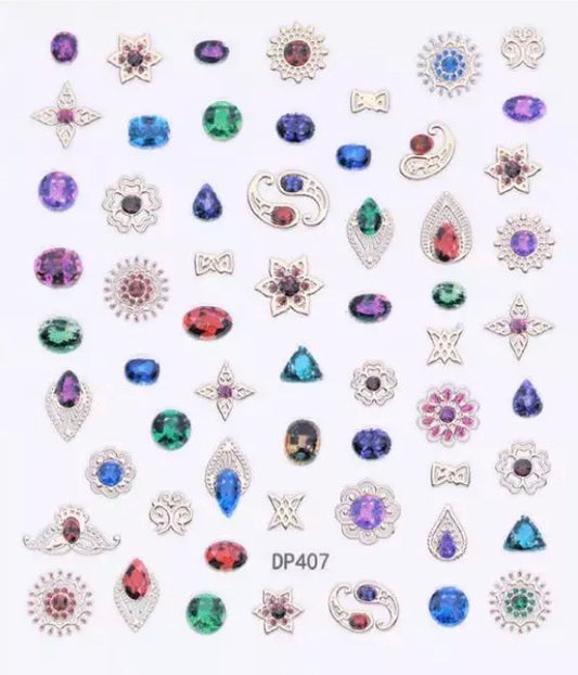 3D Jewelry Nail Art Stickers - Kentro Beauty Supplies Ireland