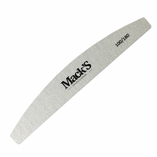 Mack’s Crescent File 100/180 - Kentro Beauty Supplies Ireland