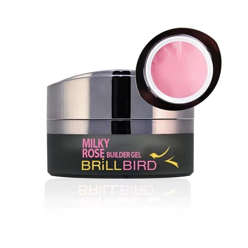 Brillbird Milky Rose Hard Builder Gel - Kentro Beauty Supplies Ireland