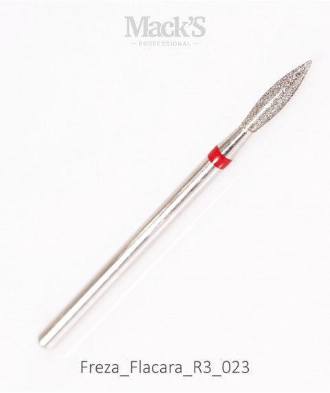 Mack’s Diamond Drill Bit FLAME Red - R3/023 - Kentro Beauty Supplies Ireland