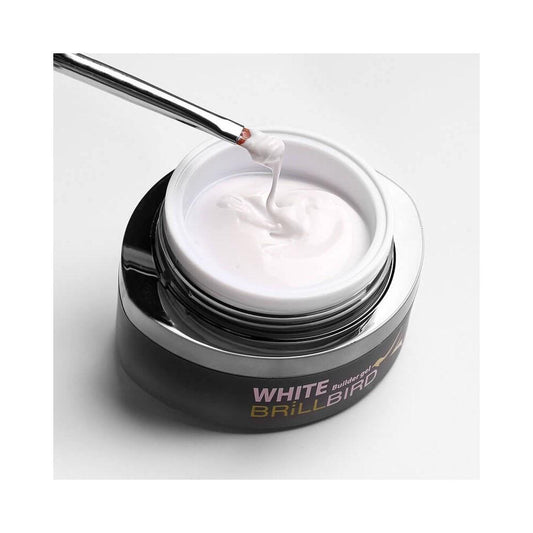 BrillBird White Hard Builder Gel - Kentro Beauty Supplies Ireland
