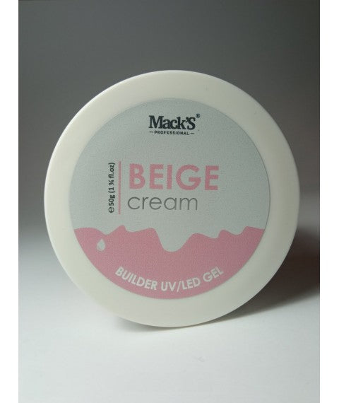 Mack’s Hard Builder Gel - Beige Cream - Kentro Beauty Supplies Ireland