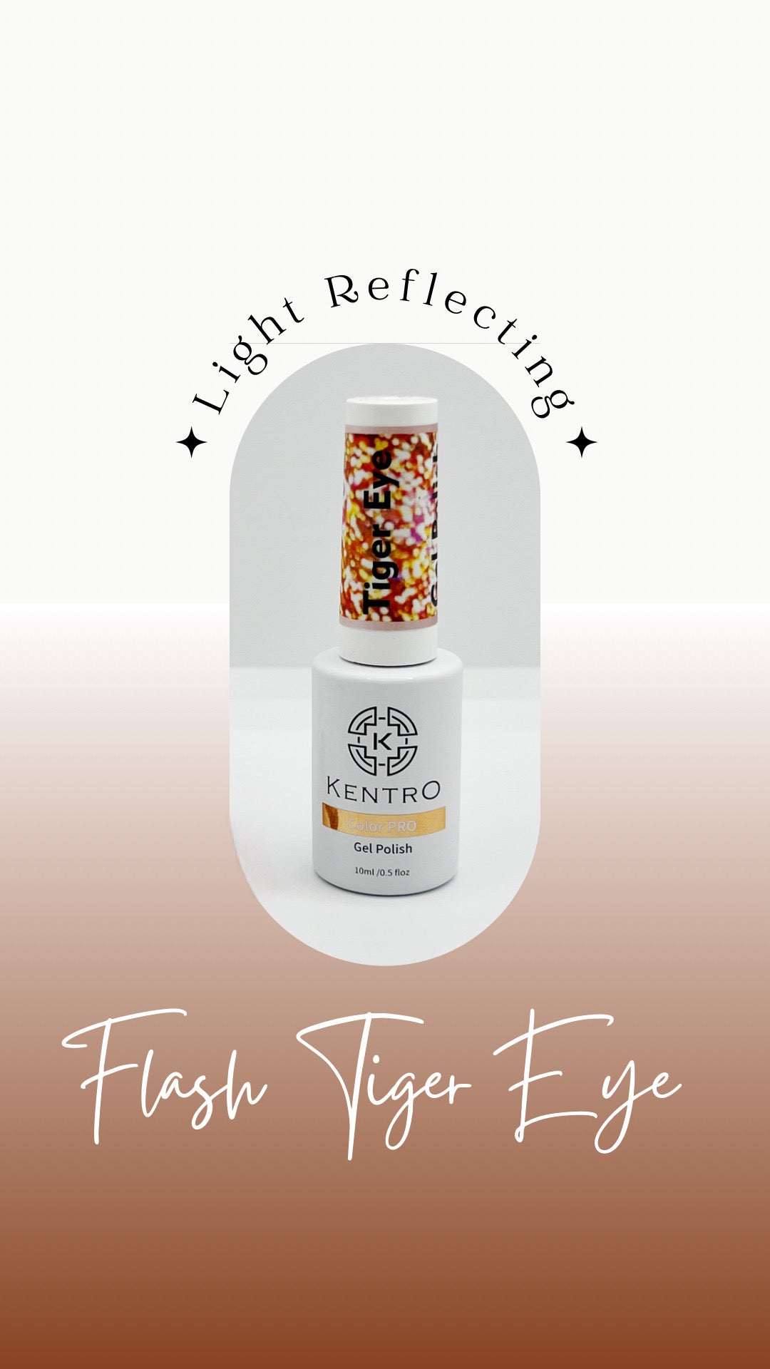 Kentro Color PRO Gel Polish 10ml - Tiger Eye - Kentro Beauty Supplies Ireland