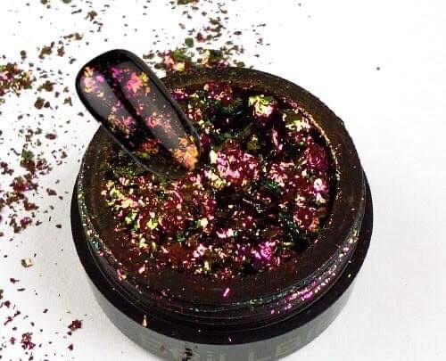 BrillBird Chrome Flakes - Russian Gold - Kentro Beauty Supplies Ireland