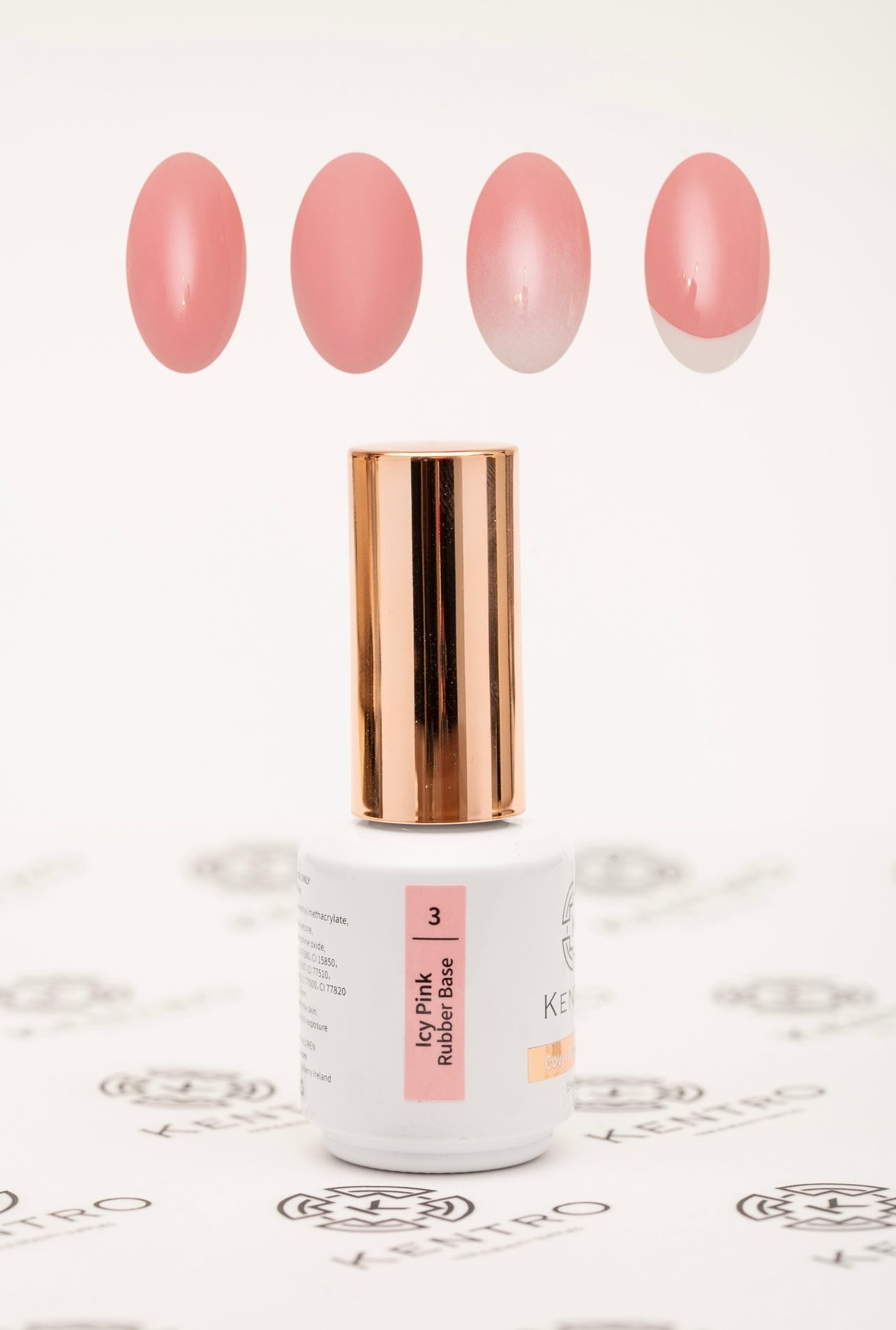Kentro Rubber Base - Icy Pink 3 - Kentro Beauty Supplies Ireland