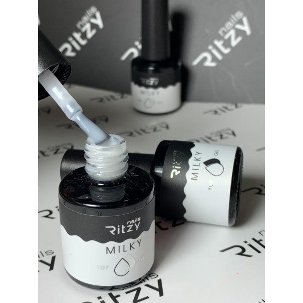 Ritzy MILKY Top Coat 10ml - Kentro Beauty Supplies Ireland