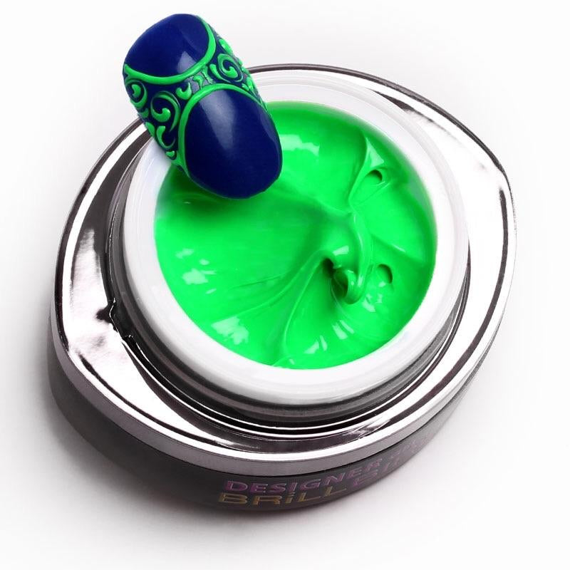 BrillBird Designer Gel - Neon green - Kentro Beauty Supplies Ireland
