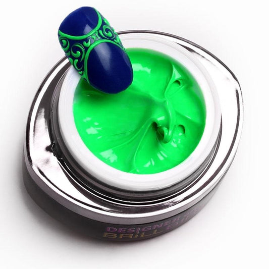 BrillBird Designer Gel - Neon green - Kentro Beauty Supplies Ireland