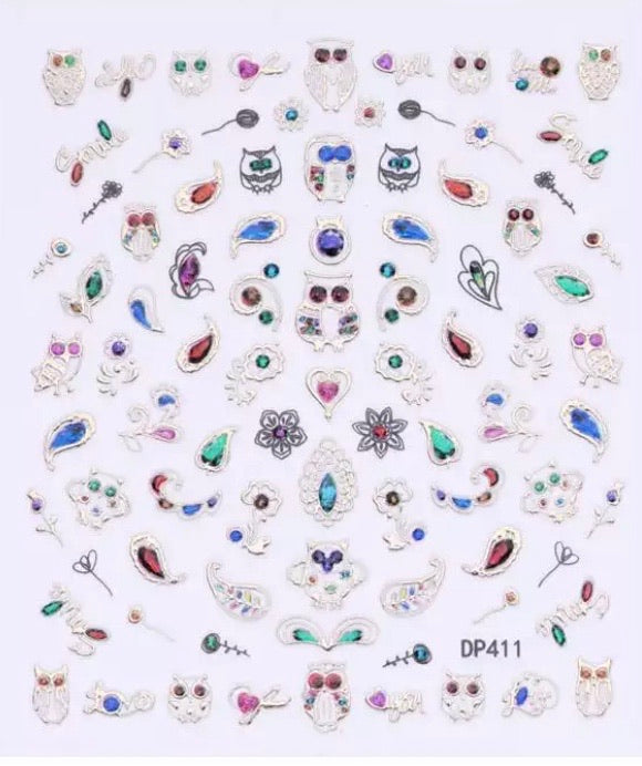 3D Jewelry Nail Art Stickers