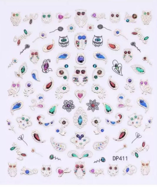 3D Jewelry Nail Art Stickers - Kentro Beauty Supplies Ireland