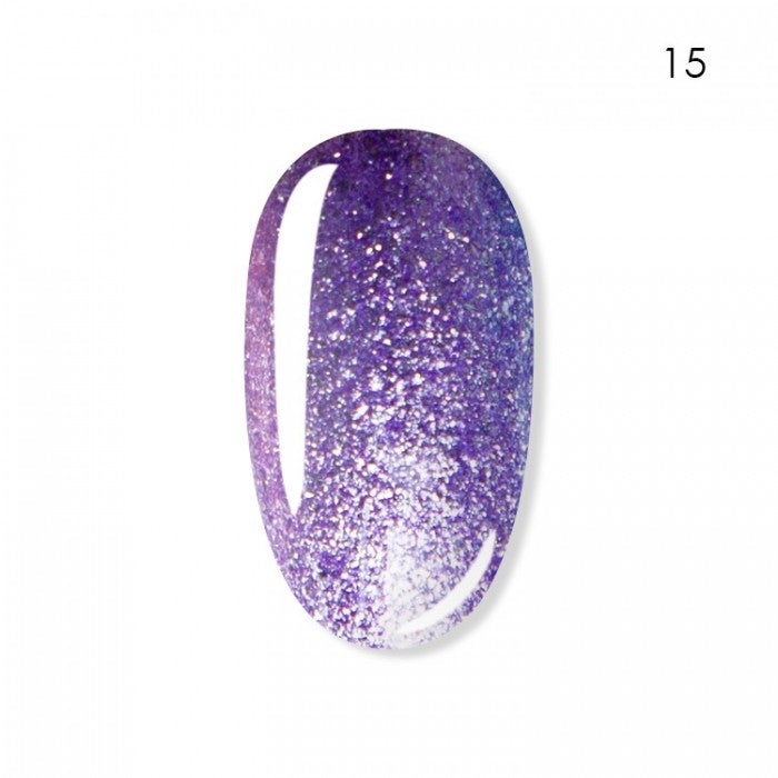Ritzy "Diamond Riviera" Gel Polish 8ml n.15 Purple Charoite - Kentro Beauty Supplies Ireland