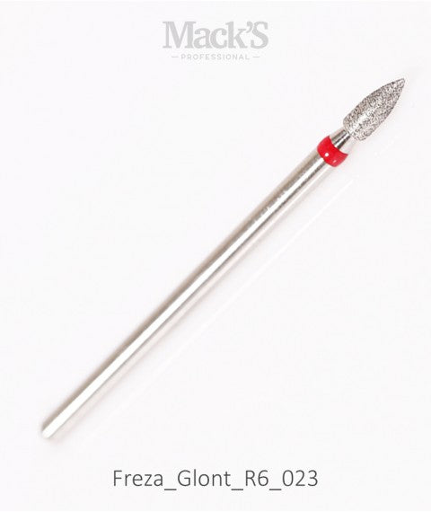Mack’s Diamond Drill Bit BULLET Red - R6/023 - Kentro Beauty Supplies Ireland