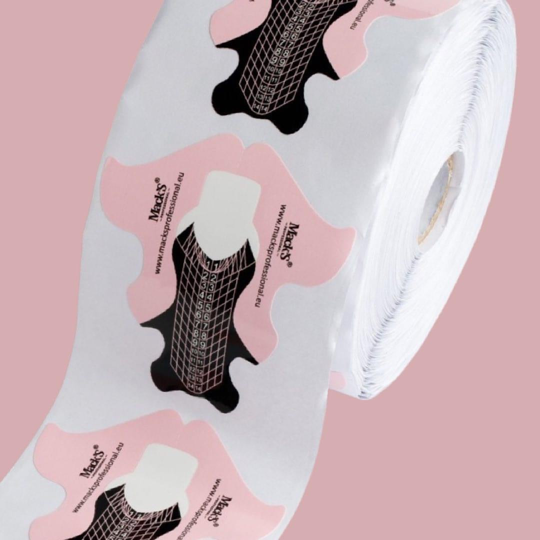 Mack’s Nail Forms Pink - Long - Kentro Beauty Supplies Ireland