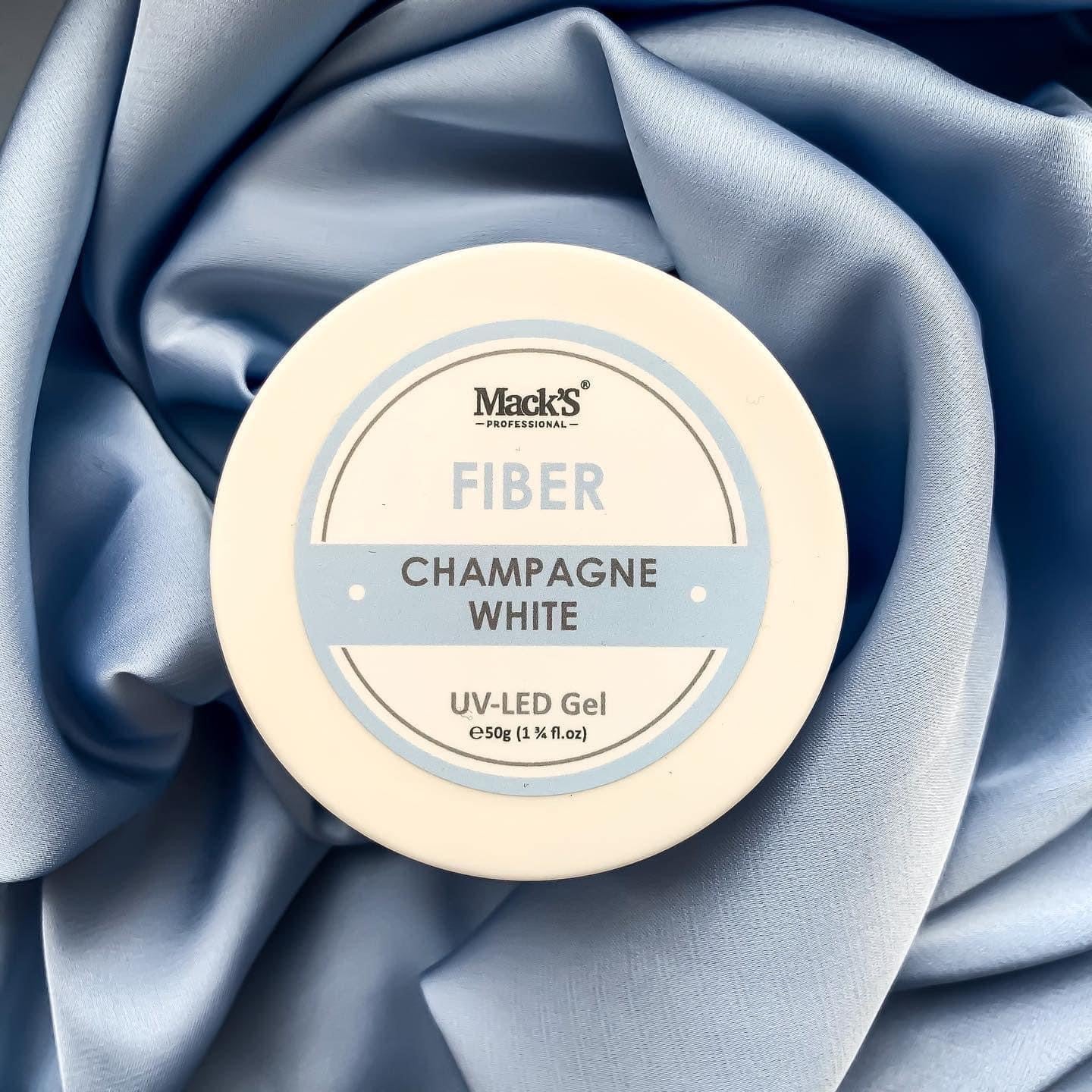 Mack’s Fiber Builder Gel - Champagne White - Kentro Beauty Supplies Ireland