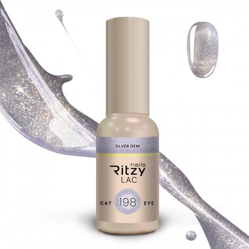 Ritzy Lac 9D Cat Eye SILVER GEM 198 - Kentro Beauty Supplies Ireland