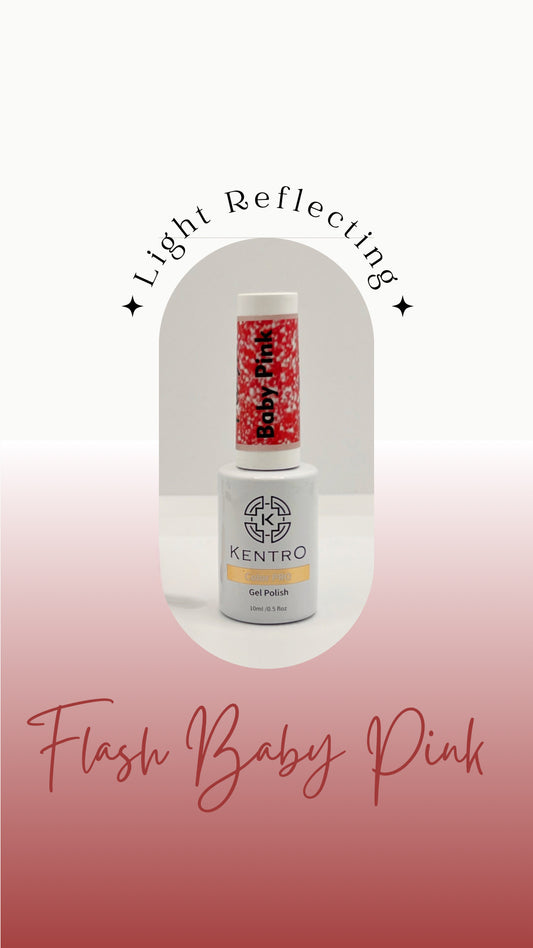 Kentro Color PRO Gel Polish 10ml - Flash Baby Pink - Kentro Beauty Supplies Ireland