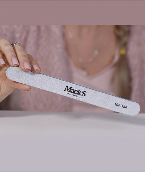 Mack’s Straight File 100/180 - Kentro Beauty Supplies Ireland