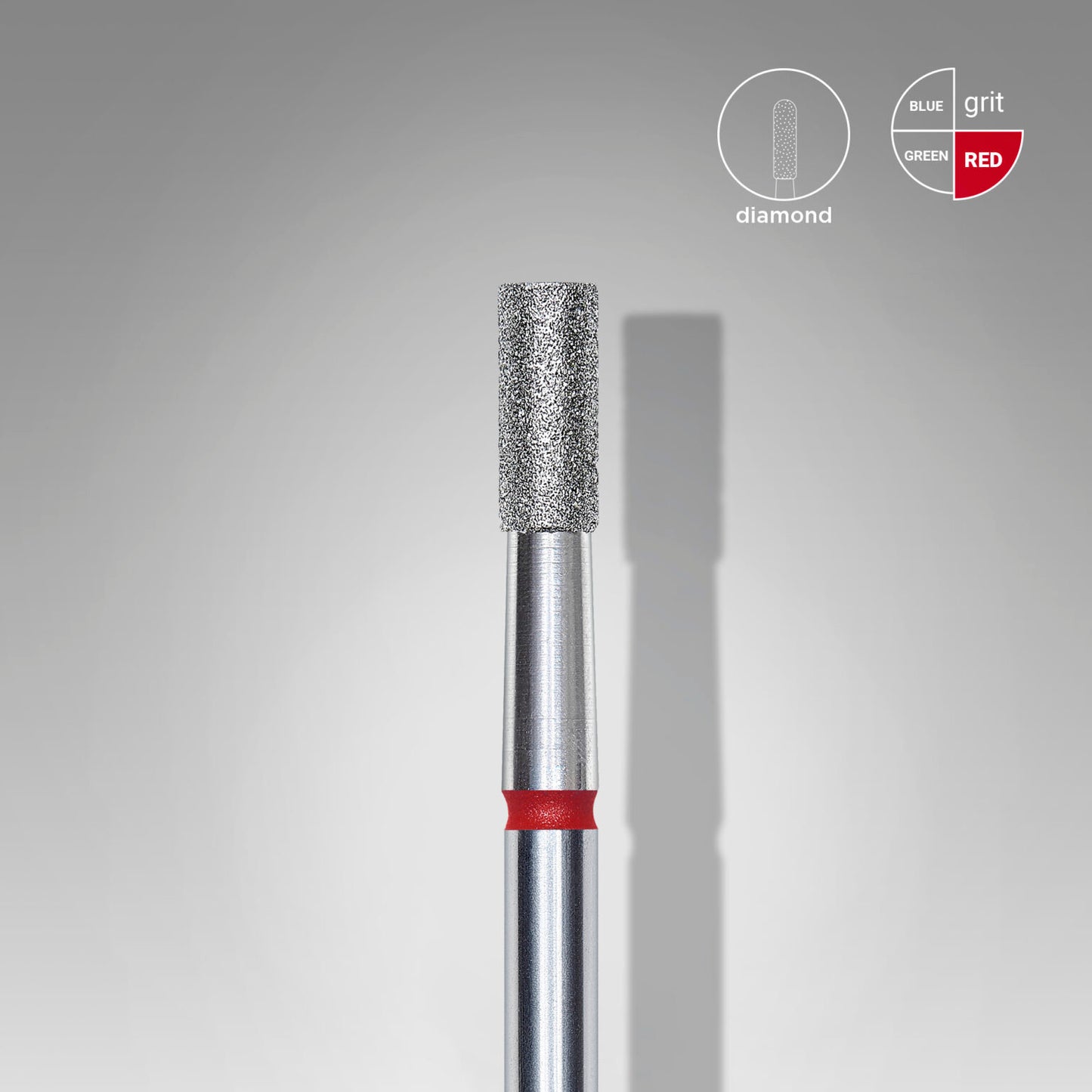 Staleks Diamond Nail Drill Bit Cylinder EXPERT Head Diameter 2,5mm/Working Part 6mm - Kentro Beauty Supplies Ireland