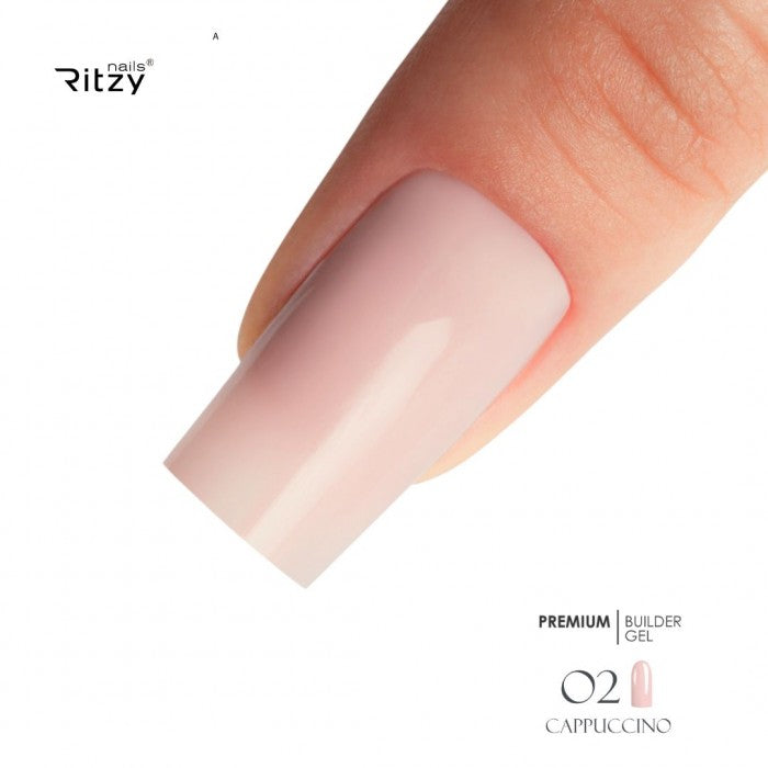 Ritzy PREMIUM Builder Gel - CAPPUCCINO 02 - Kentro Beauty Supplies Ireland