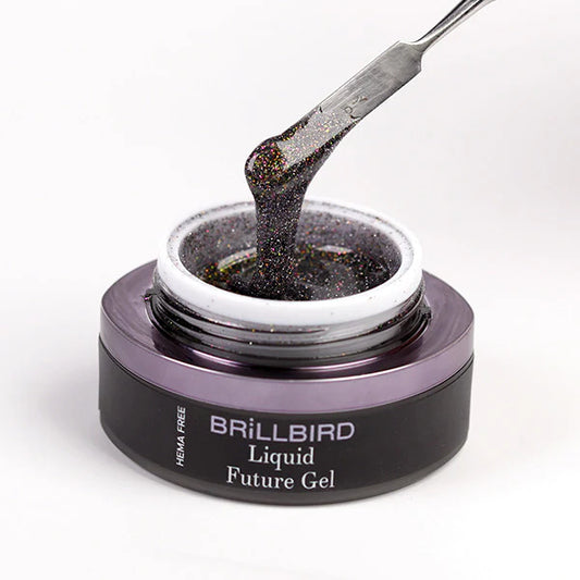 Brillbird Future Liquid Light Reflective Poly Gel - Midnight 15ml