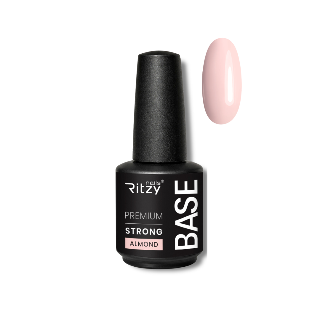 Ritzy PREMIUM STRONG Rubber Base ALMOND 15ml