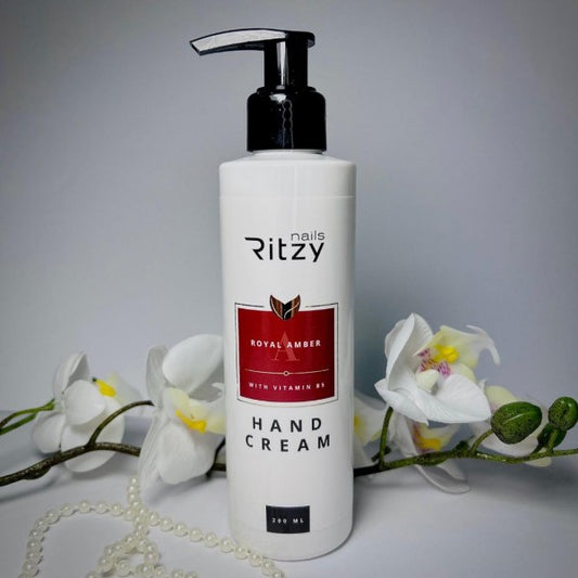 Ritzy Hand Cream ROYAL AMBER with vitamin B5 200 ml - Kentro Beauty Supplies Ireland