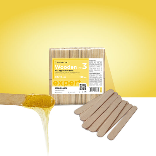 Staleks Wooden Wax Applicator Stick EXPERT (100 pcs) - Kentro Beauty Supplies Ireland