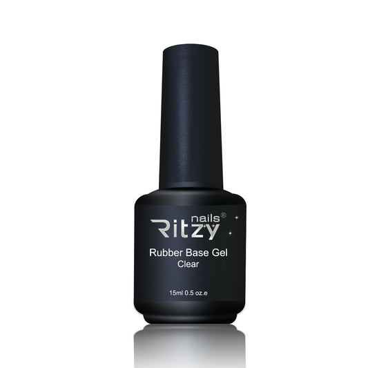 Ritzy Rubber Base CLEAR 15ml (TPO FREE) - Kentro Beauty Supplies Ireland