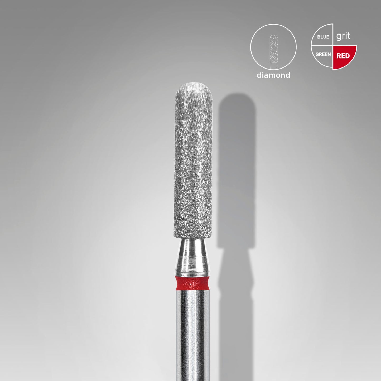 Staleks Diamond nail drill bit ROUNDED CYLINDER EXPERT head diameter 2,5mm /working part 10mm - Kentro Beauty Supplies Ireland