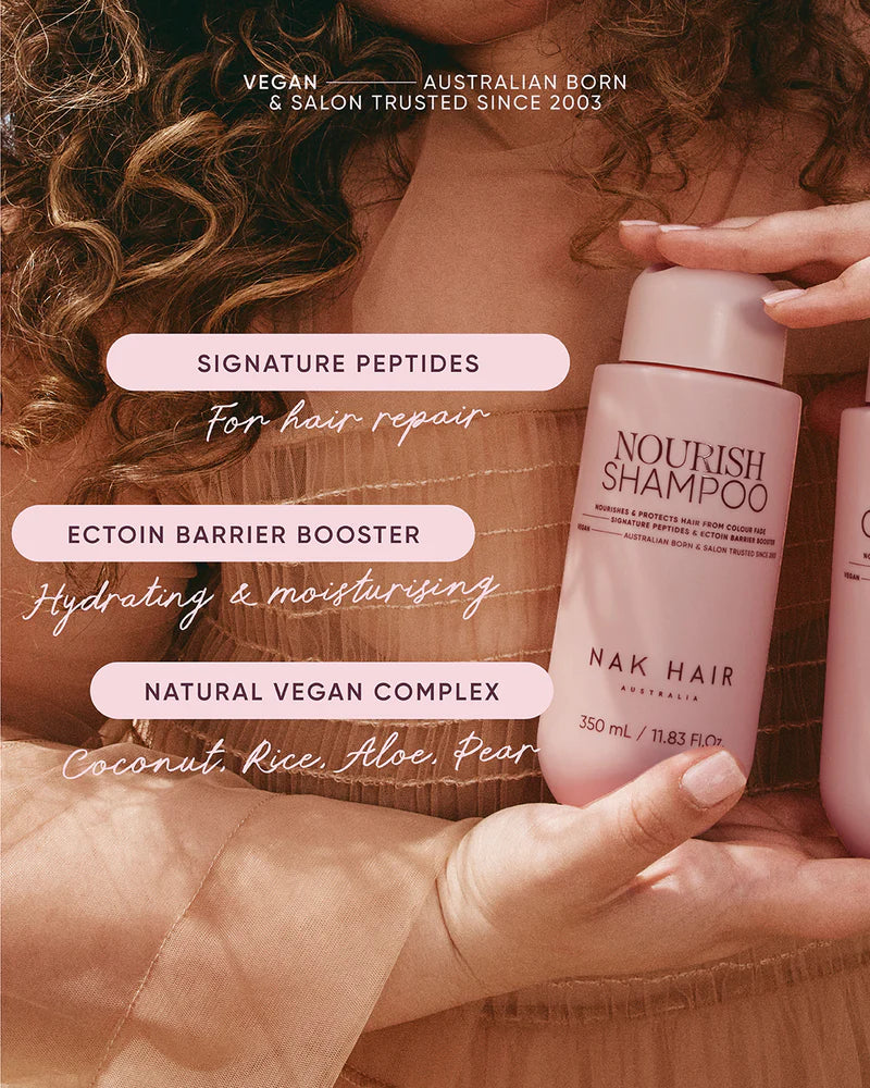 NAK Nourish Shampoo 350ml - Kentro Beauty Supplies Ireland
