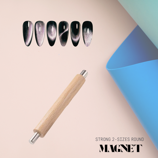 Ritzy Magnet ROUND STRONG cylinder wooden handle