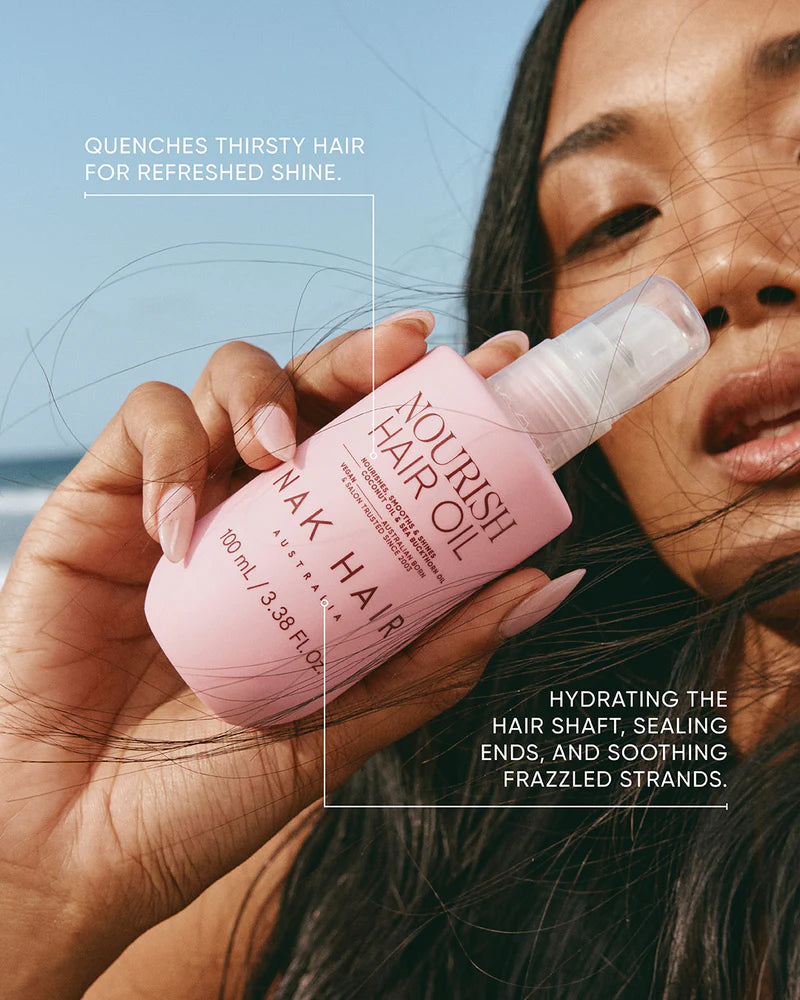 NAK Nourish Hair Oil 100ml - Kentro Beauty Supplies Ireland