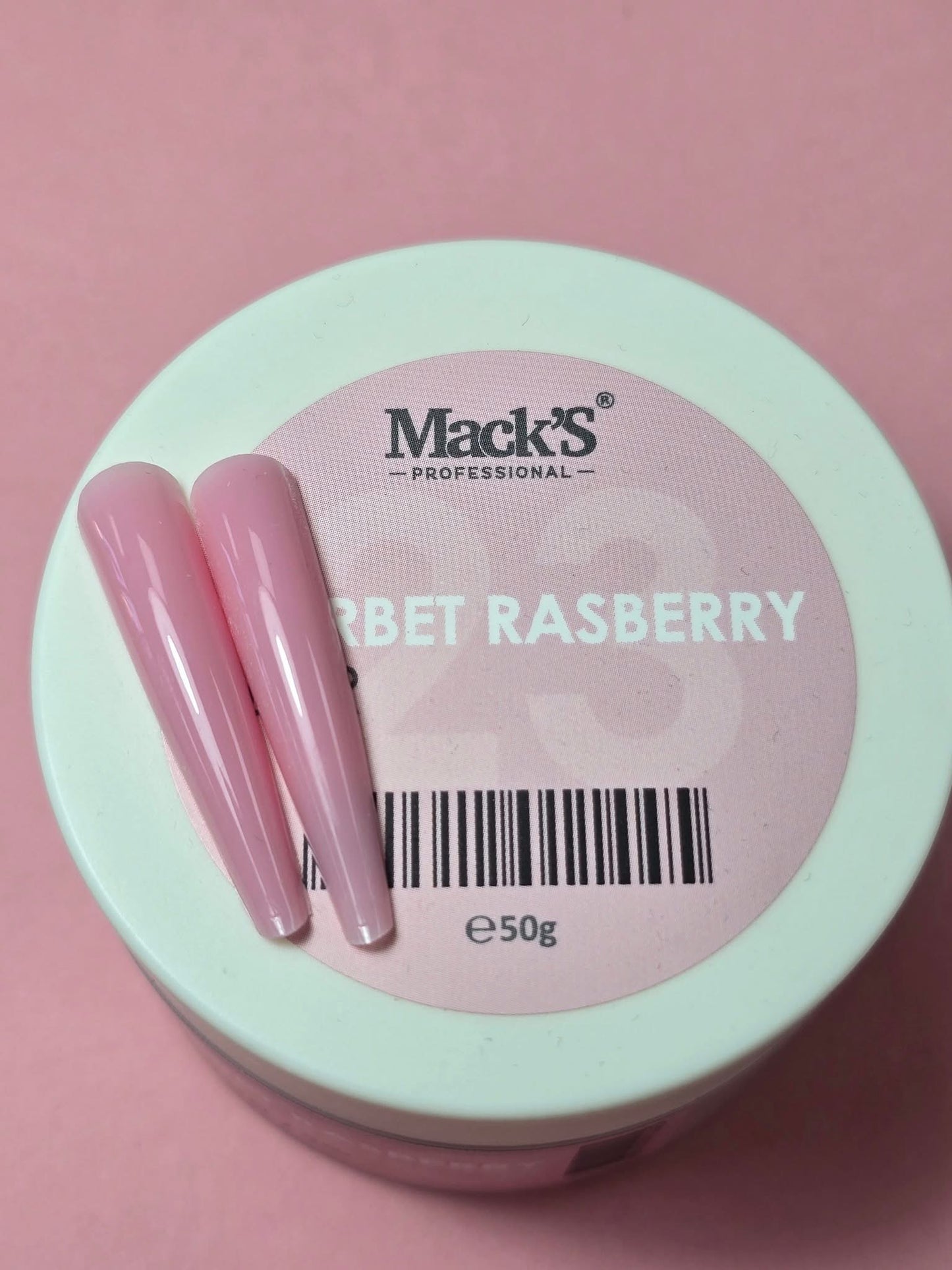 Mack’s Fiber Builder Gel - Sherbet Raspberry 50ml