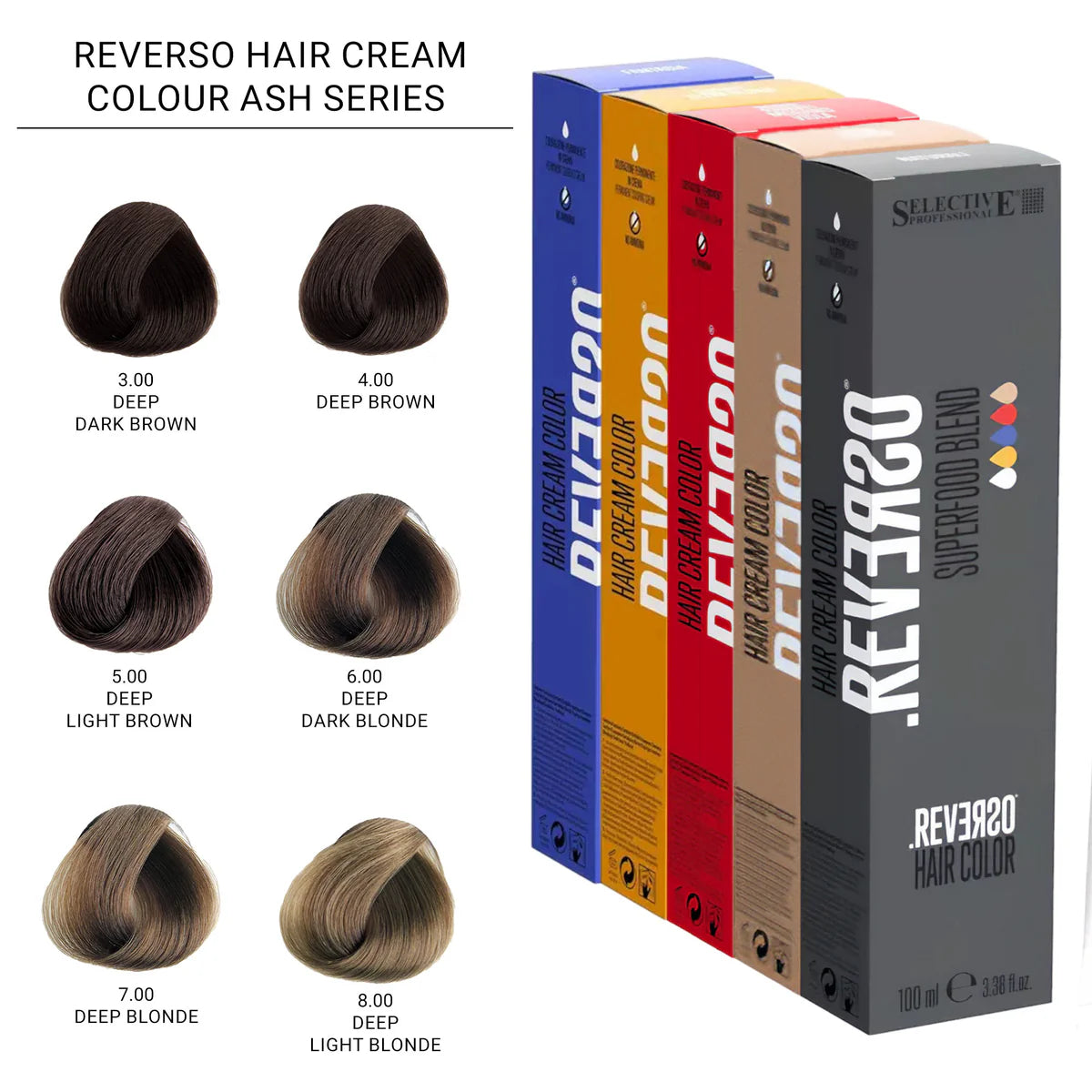 Reverso Hair Cream Colour 100ml - Kentro Beauty Supplies Ireland