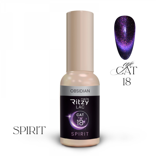 Ritzy SPIRIT cat eye gel polish OBSIDIAN 18