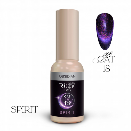 Ritzy SPIRIT cat eye gel polish OBSIDIAN 18