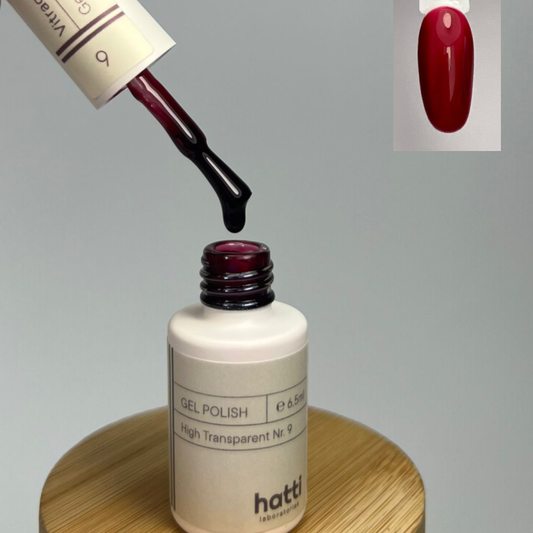 hatti Transparent Glass gel polish N9