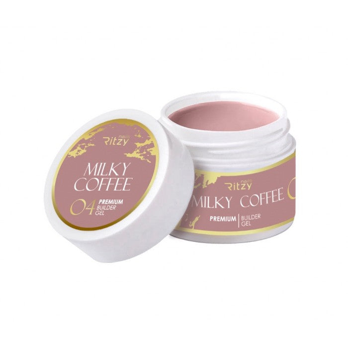Ritzy PREMIUM Builder Gel - MILKY COFFEE 04 - Kentro Beauty Supplies Ireland