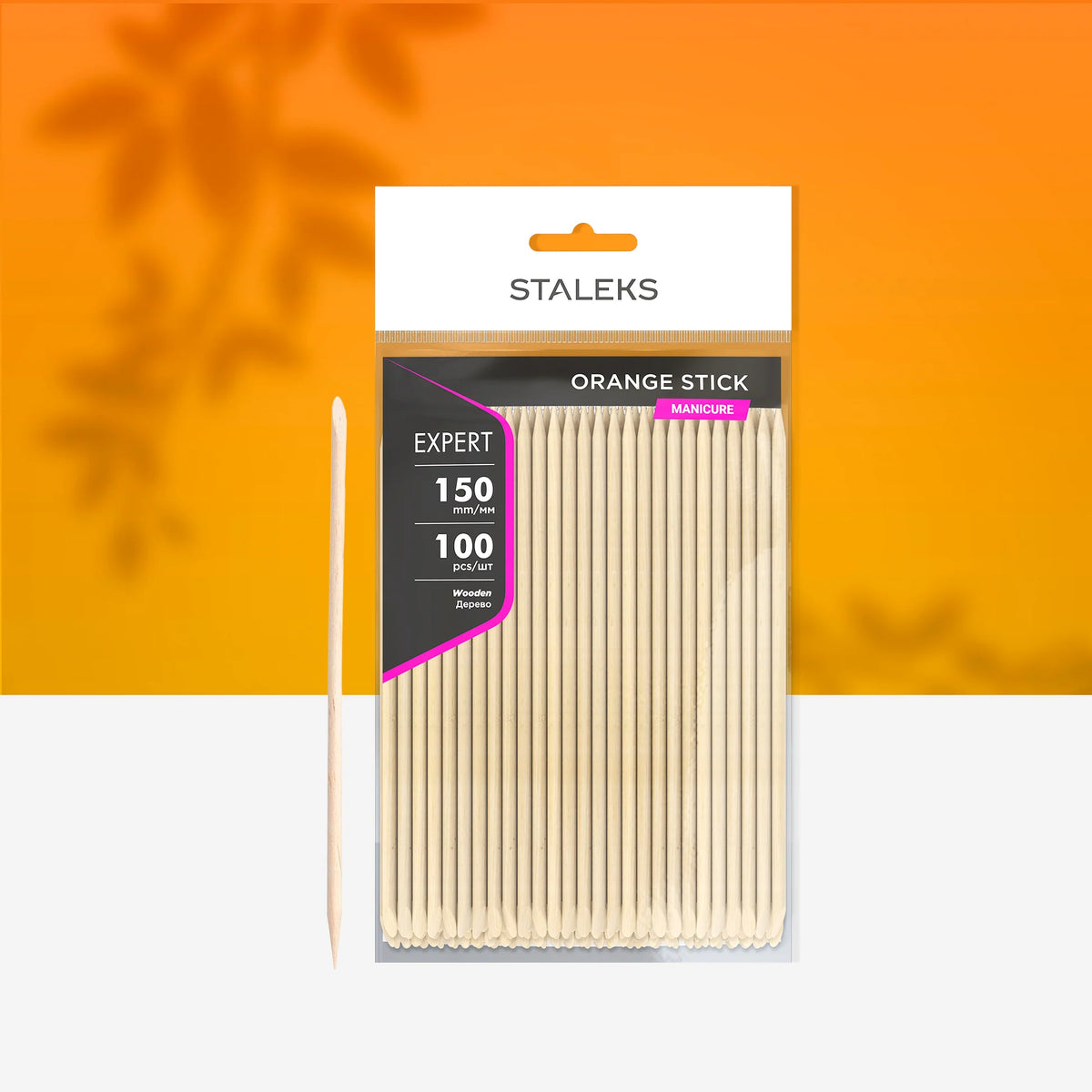 Staleks Orange Stick EXPERT Wooden (100 pcs)