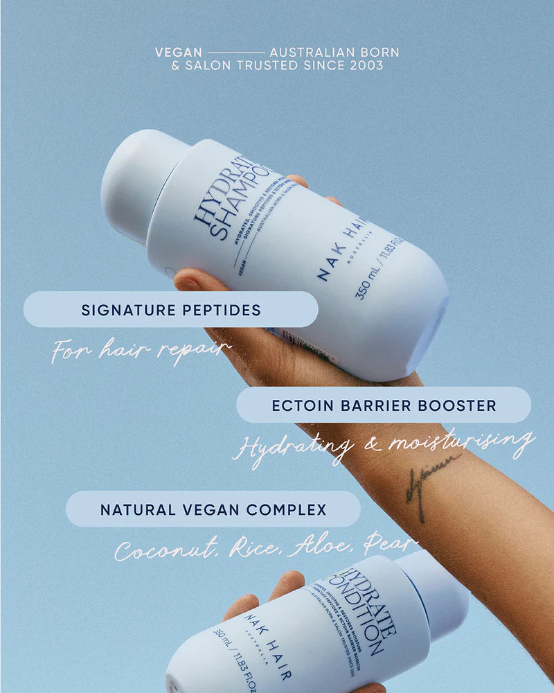 NAK Hydrate Shampoo 350ml - Kentro Beauty Supplies Ireland