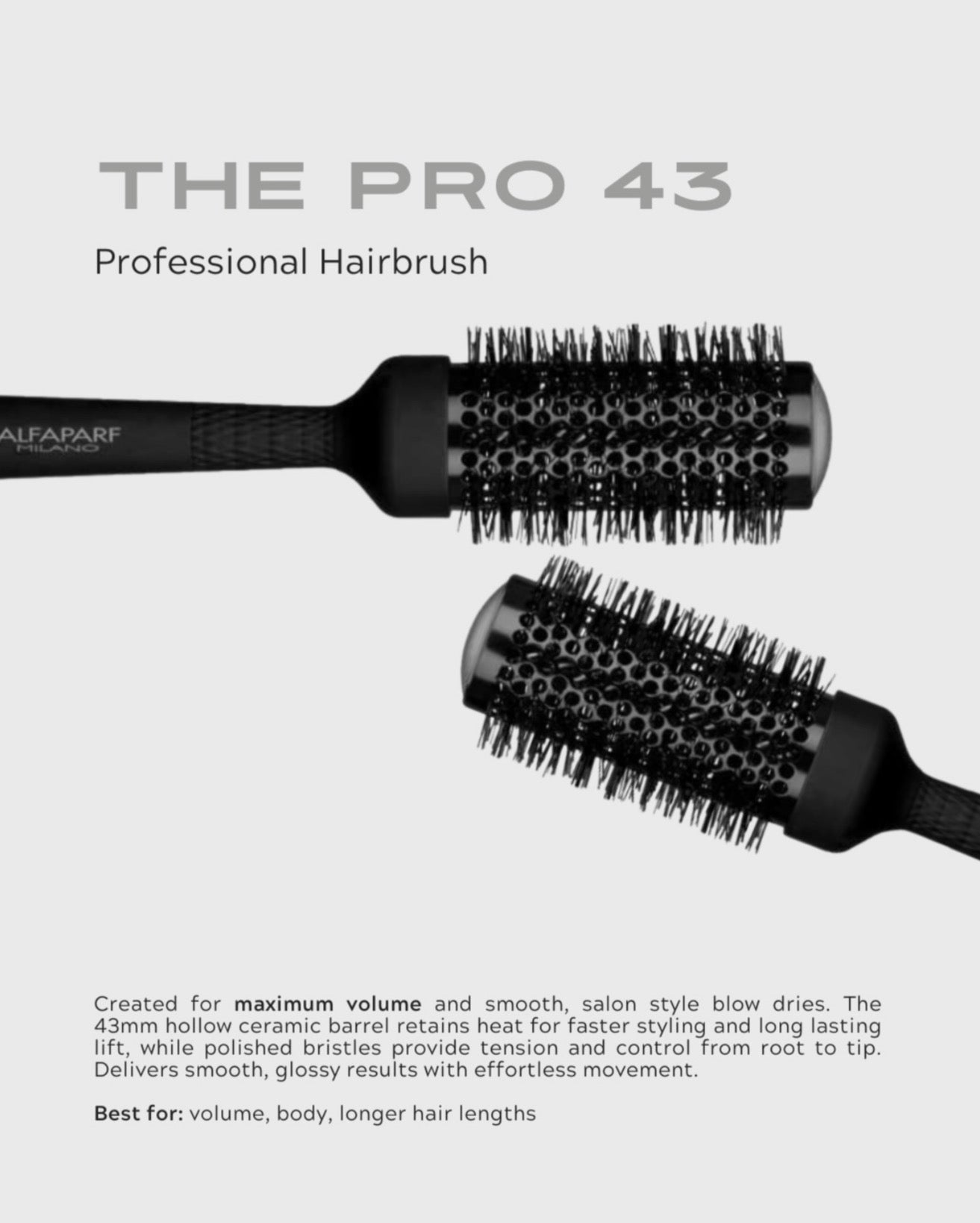 Alfaparf Protools Thermal Brush 43mm - Kentro Beauty Supplies Ireland