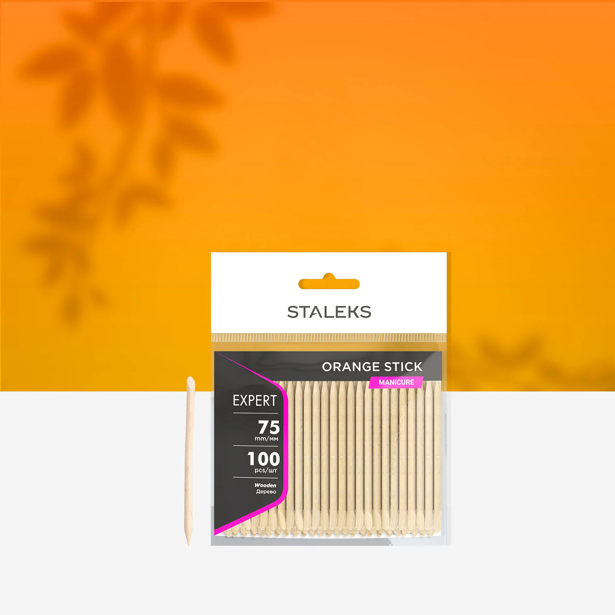 Staleks Orange Stick EXPERT Wooden (100 pcs)